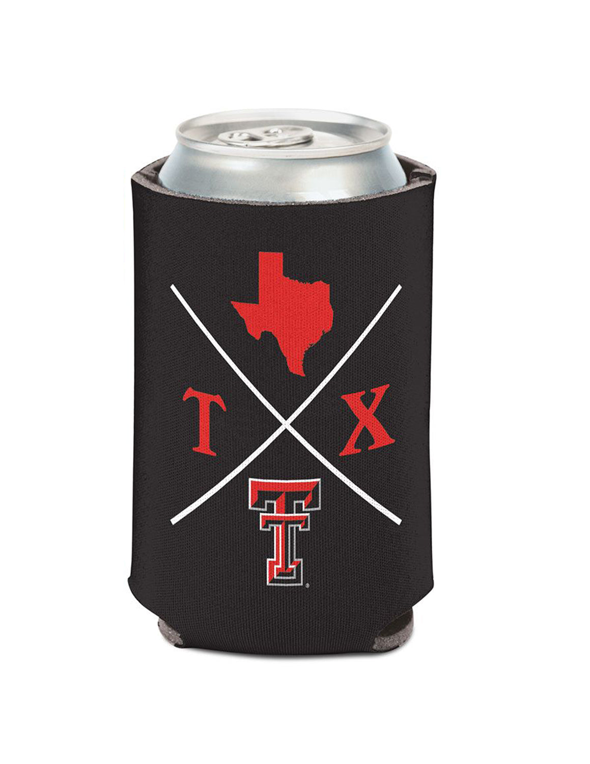 TTU Hipster Can Cooler