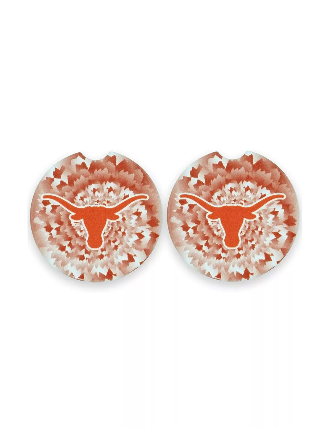 UT Tie Dye Car Coasters