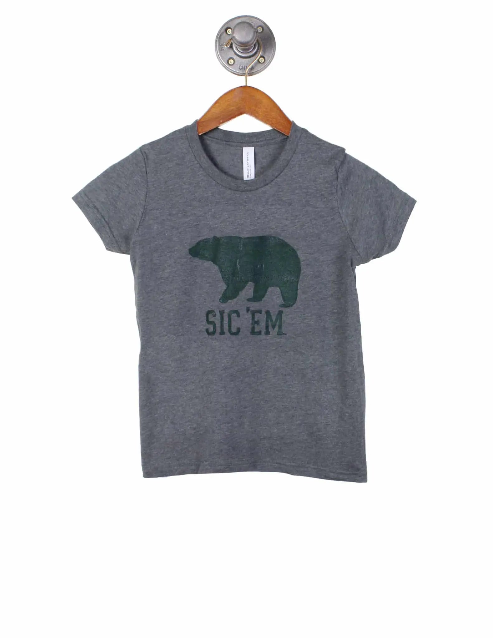 BU Youth Sic Em Vintage Style Short Sleeve
