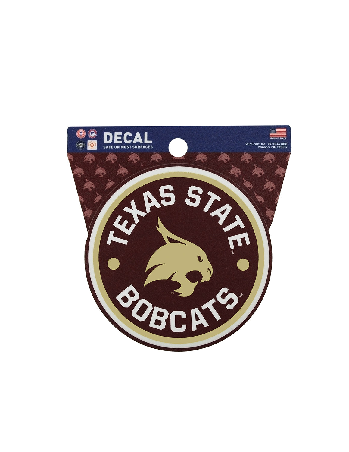 TXST Bobcats Circle Clean Cut Decal