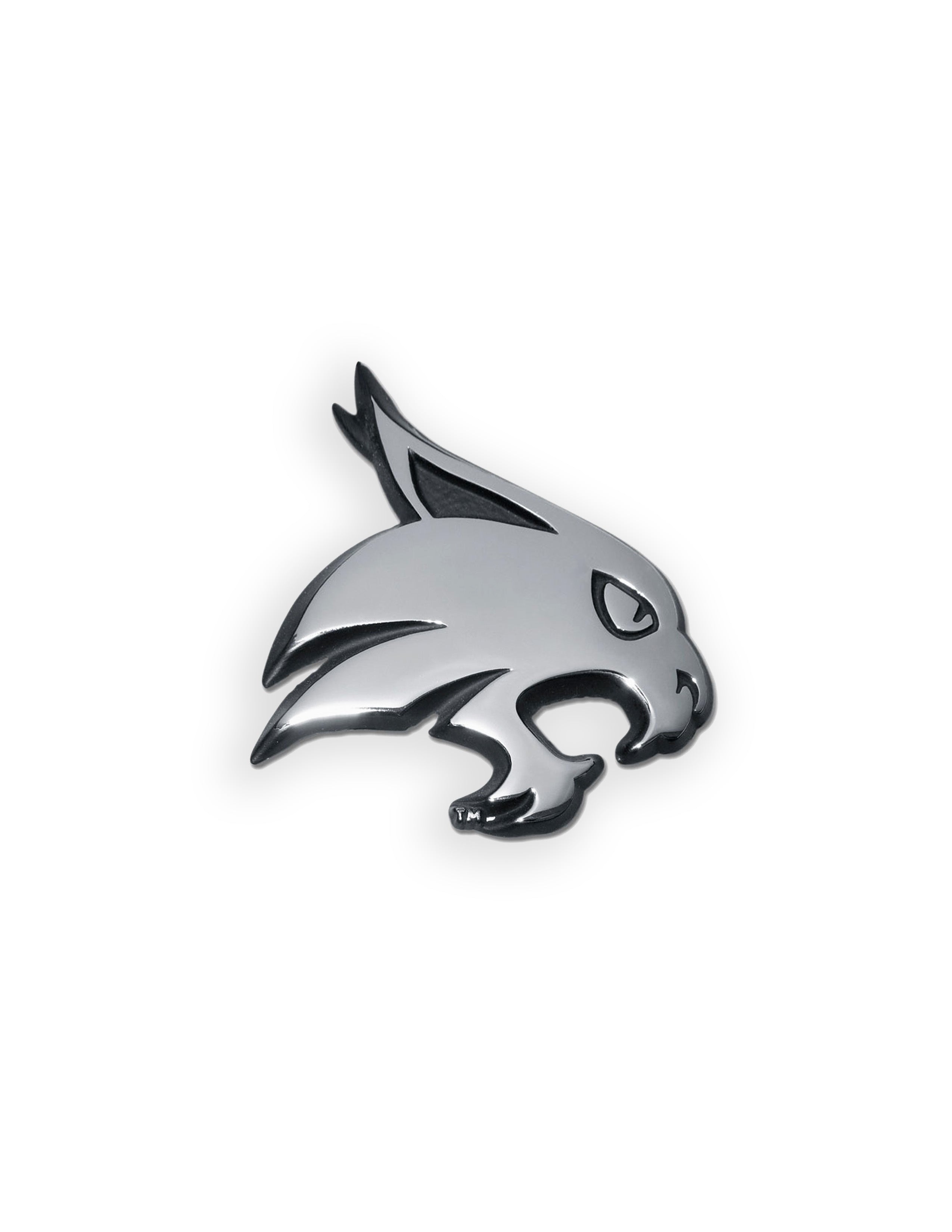 TXST Bobcat Chrome Car Emblem