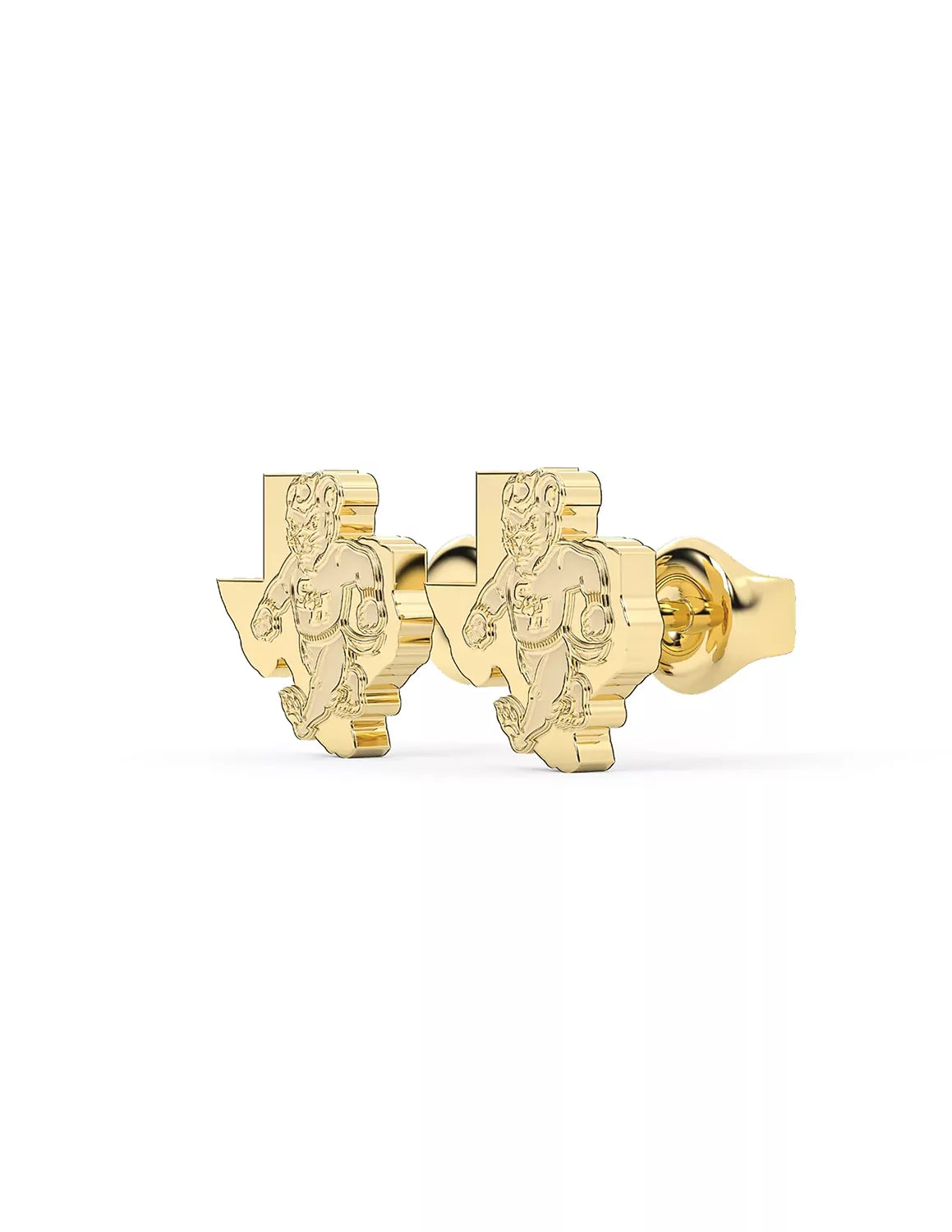 Stainless Steel Sam Houston Walking Sammy Texas Studs