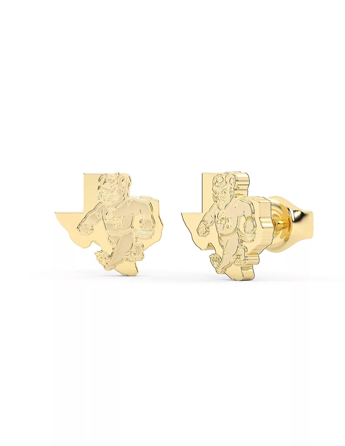Stainless Steel Sam Houston Walking Sammy Texas Studs