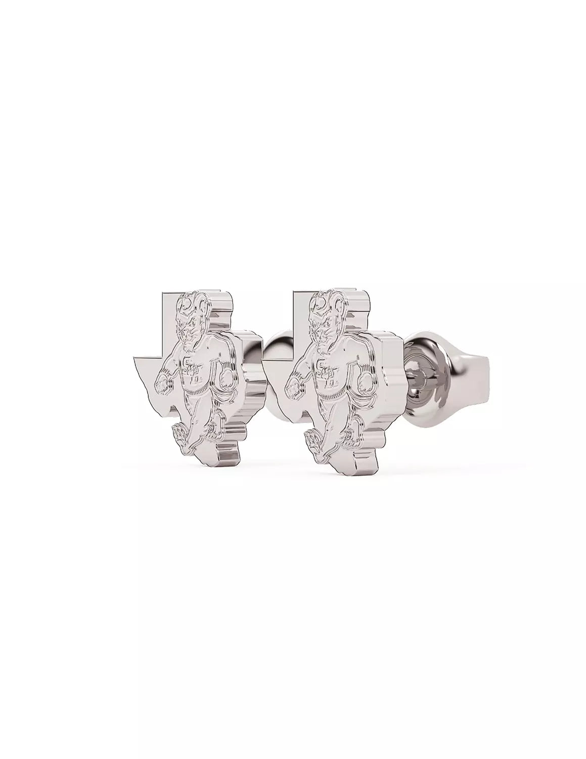 Stainless Steel Sam Houston Walking Sammy Texas Studs