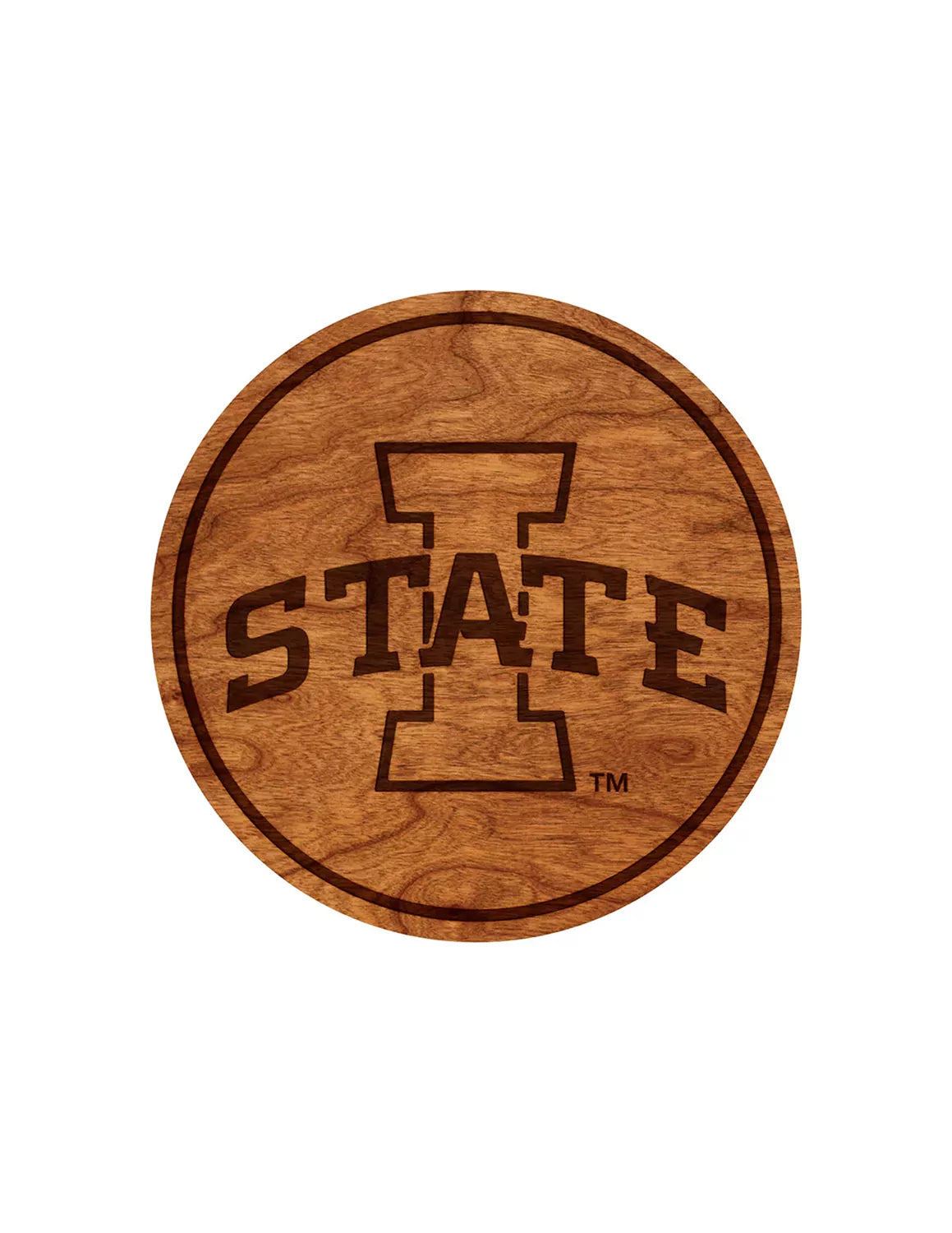 ISU Block I Wooden Coaster