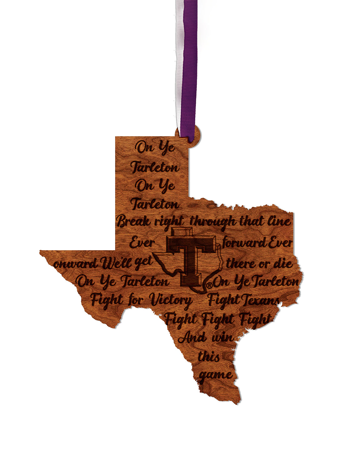 TSU Fight Song Wooden Ornament