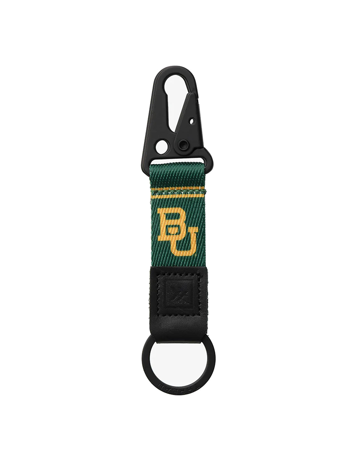 BU Baylor Green Keychain Clip