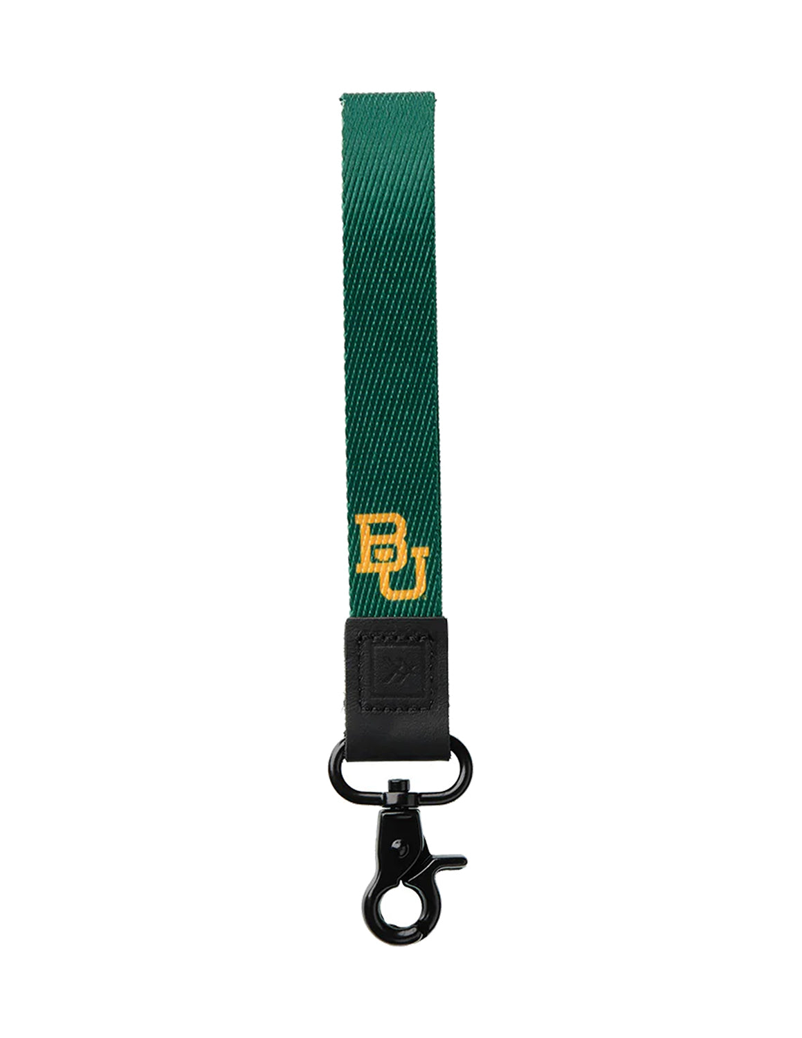 BU Baylor Green Wristlet Keychain