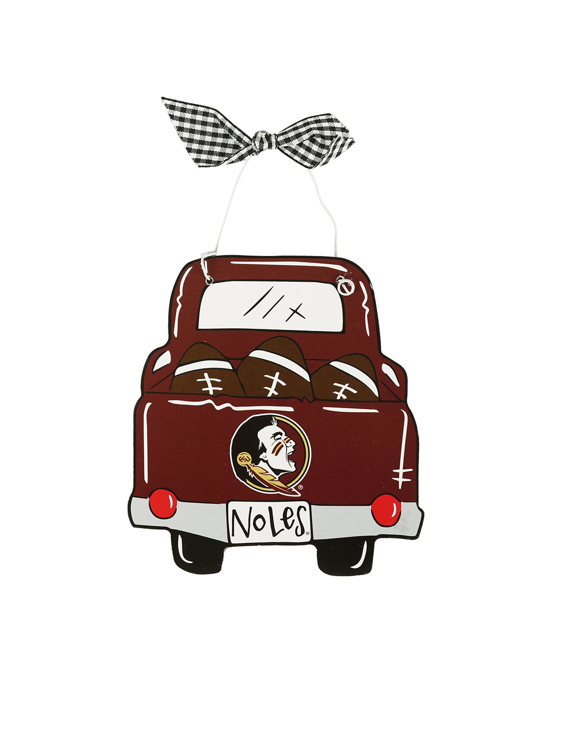 FSU Wooden Truck Ornament