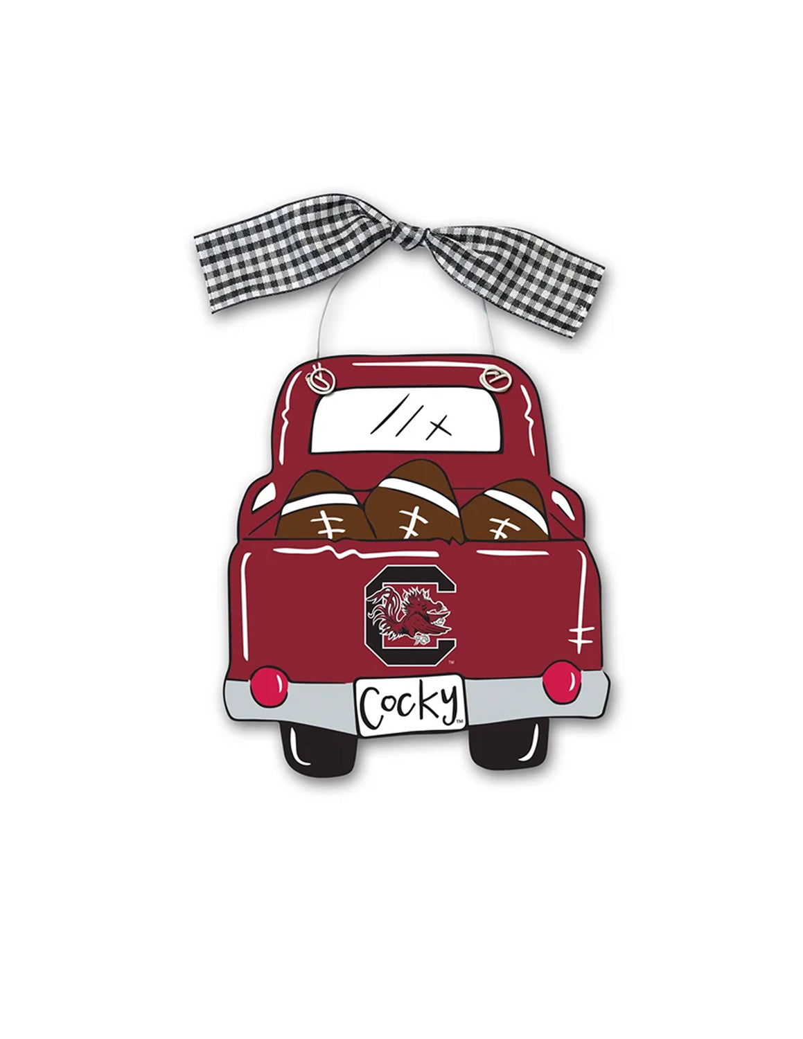 USC Wood Truck Ornament