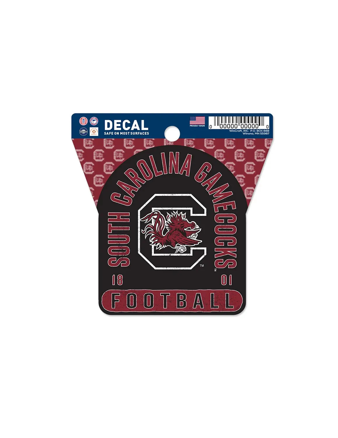 USC Gamecocks Football Clean Cut Decal