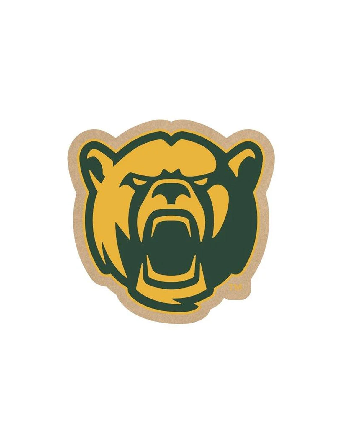 BU Baylor Mascot Wood Magnet