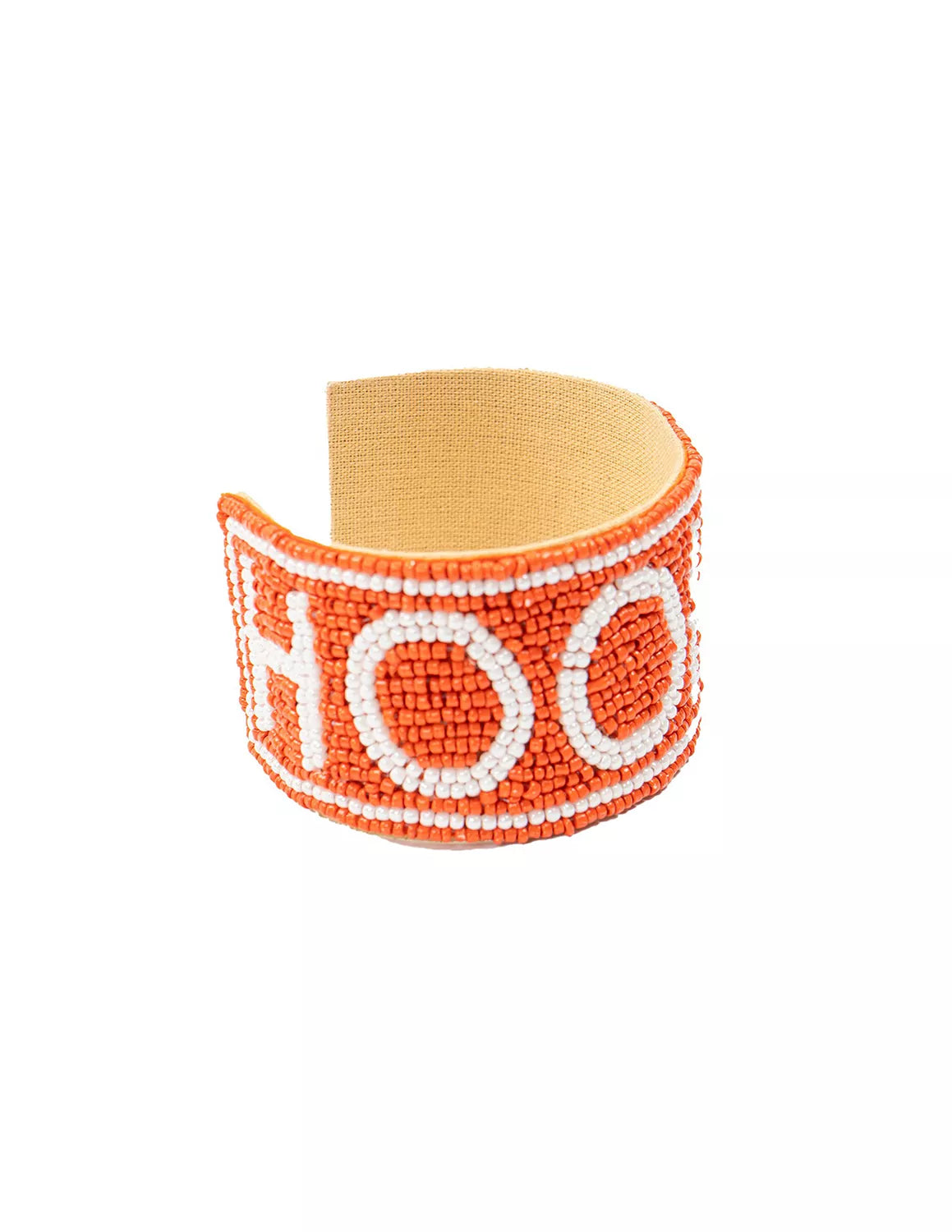 Hook 'Em Beaded Cuff Bracelet