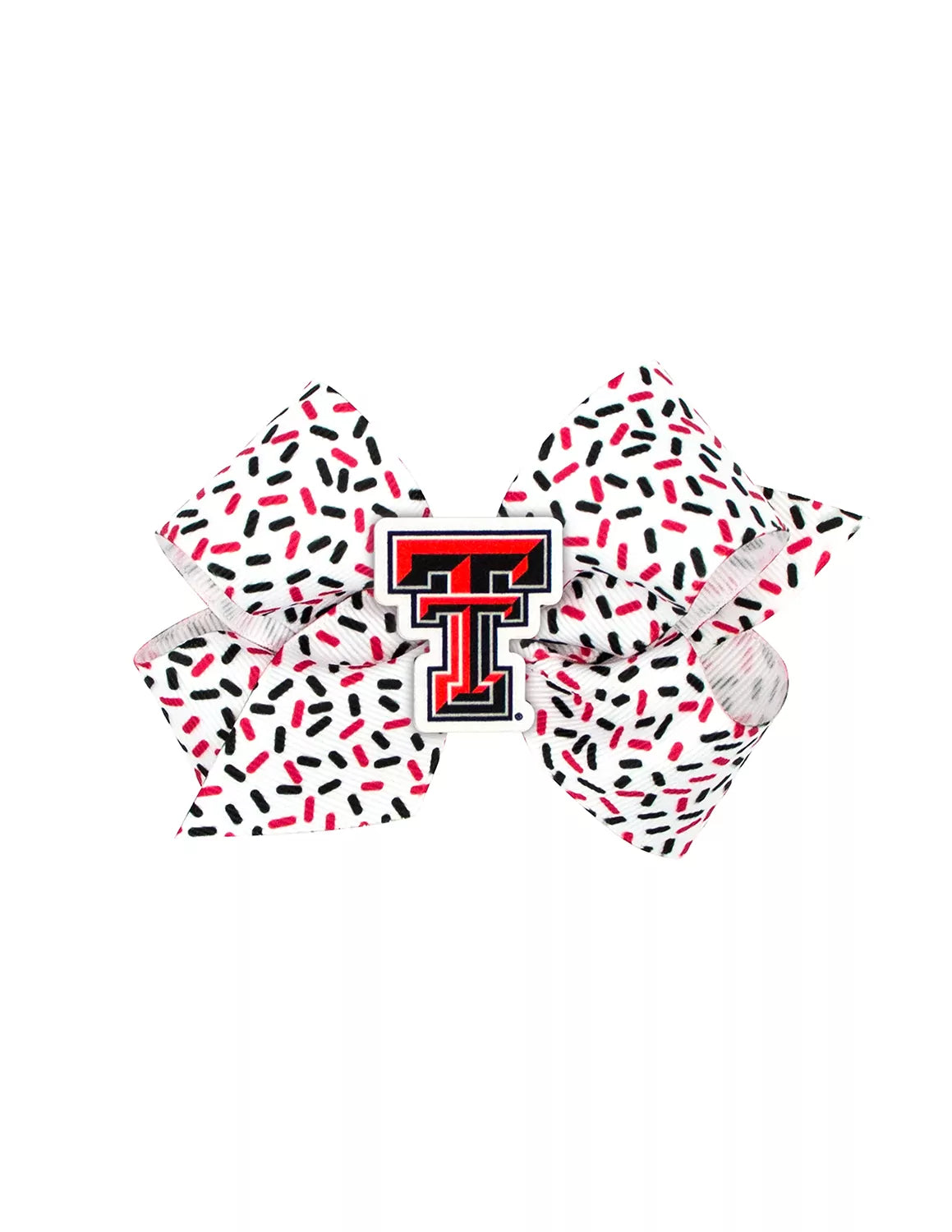 TTU Medium Confetti Print Bow