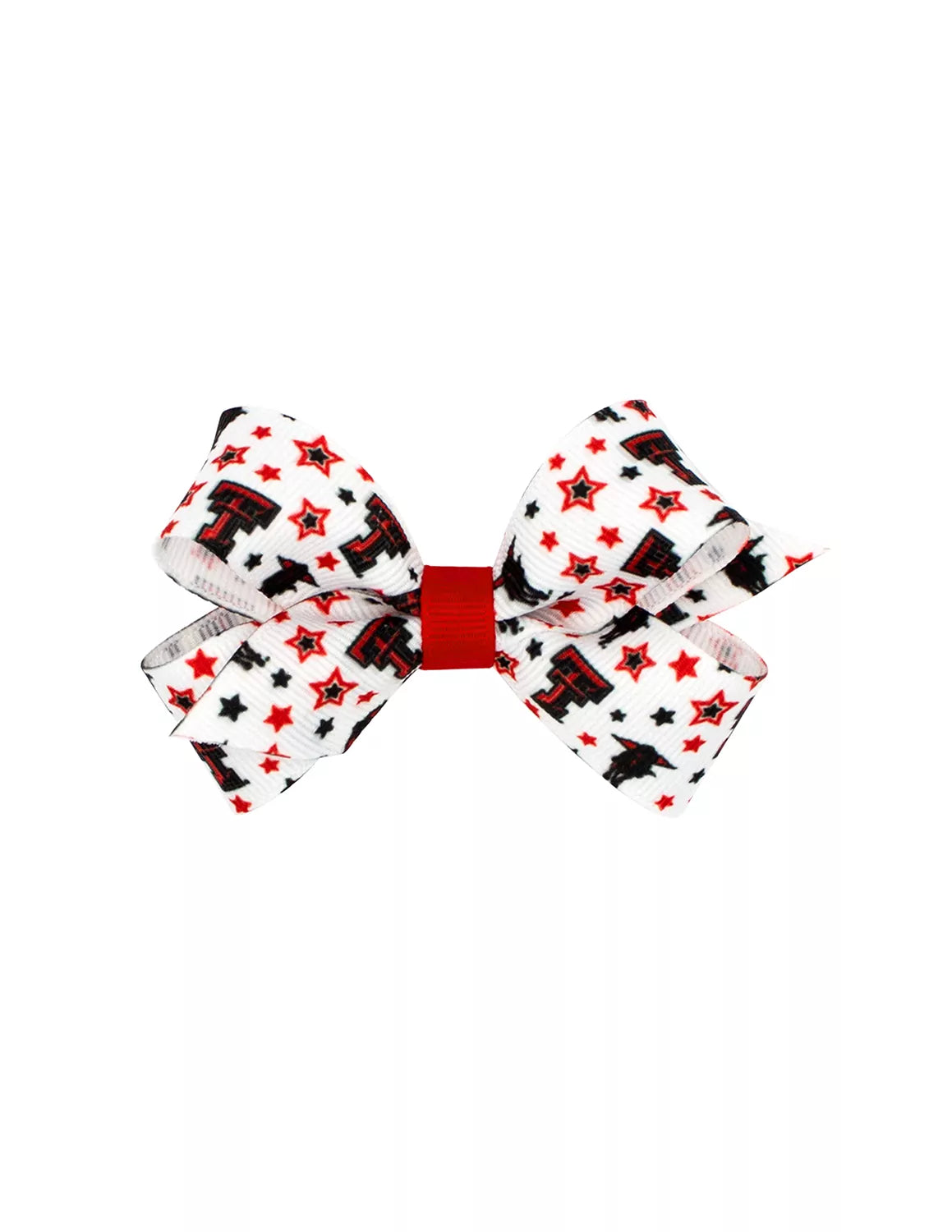 TTU Mini College Star Hair Bow
