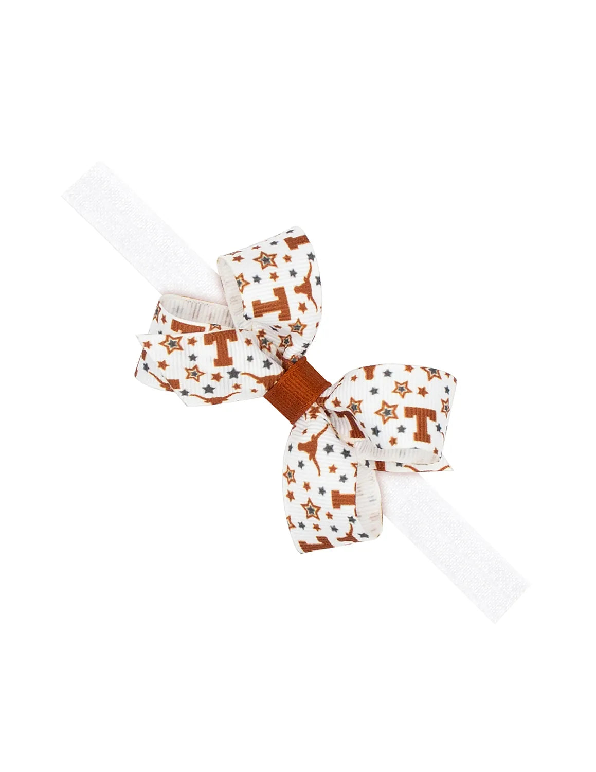 UT Mini College Star Bow Headband