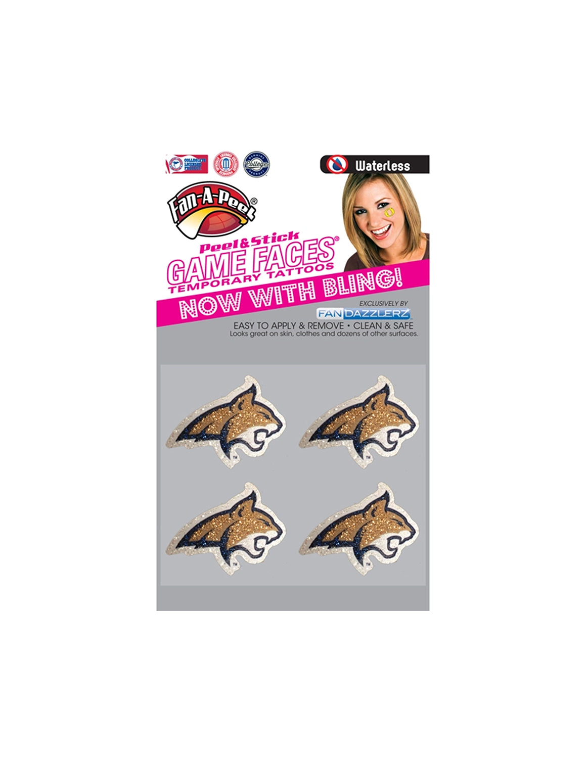 MSU Glitter Face-Cals