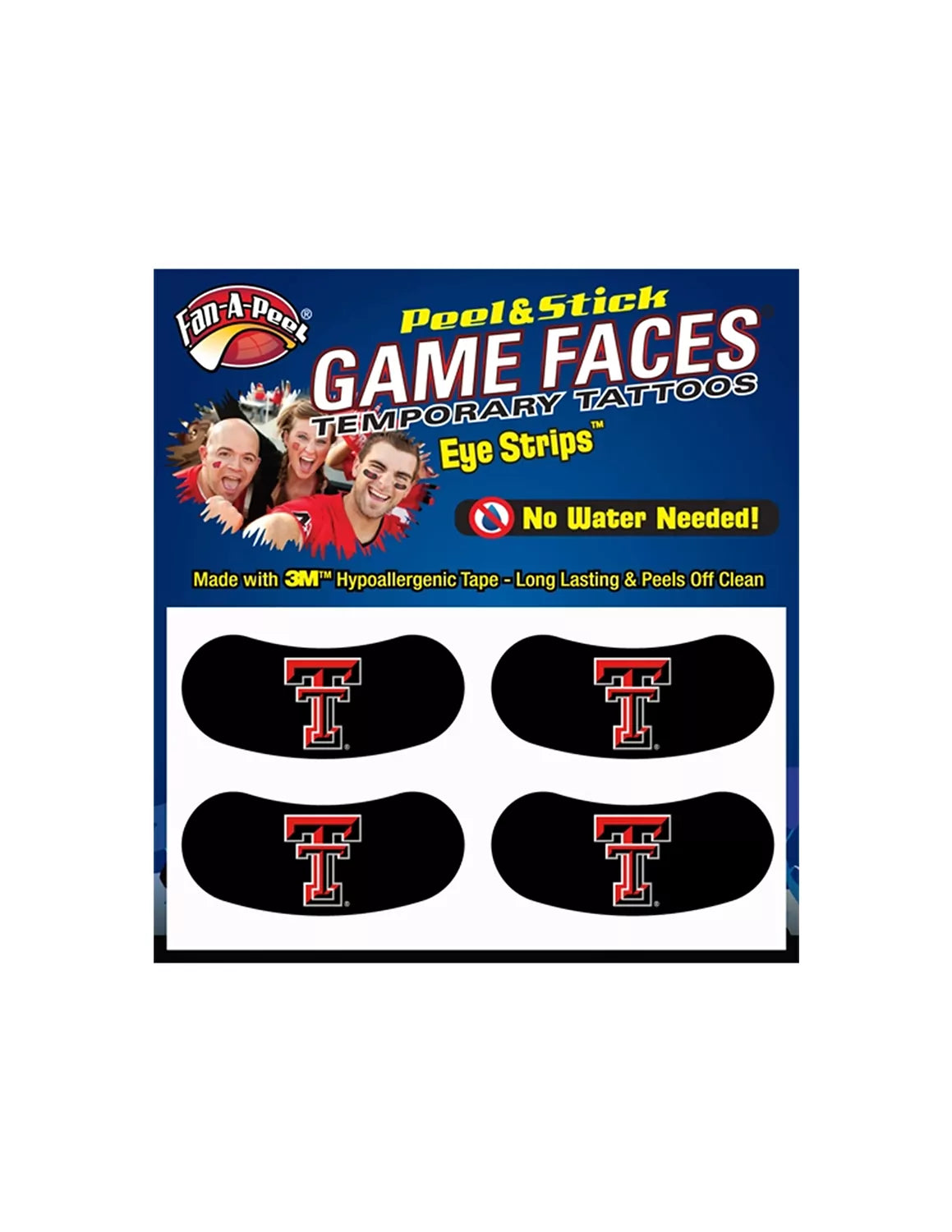 TTU Peel & Stick Eye Blacks
