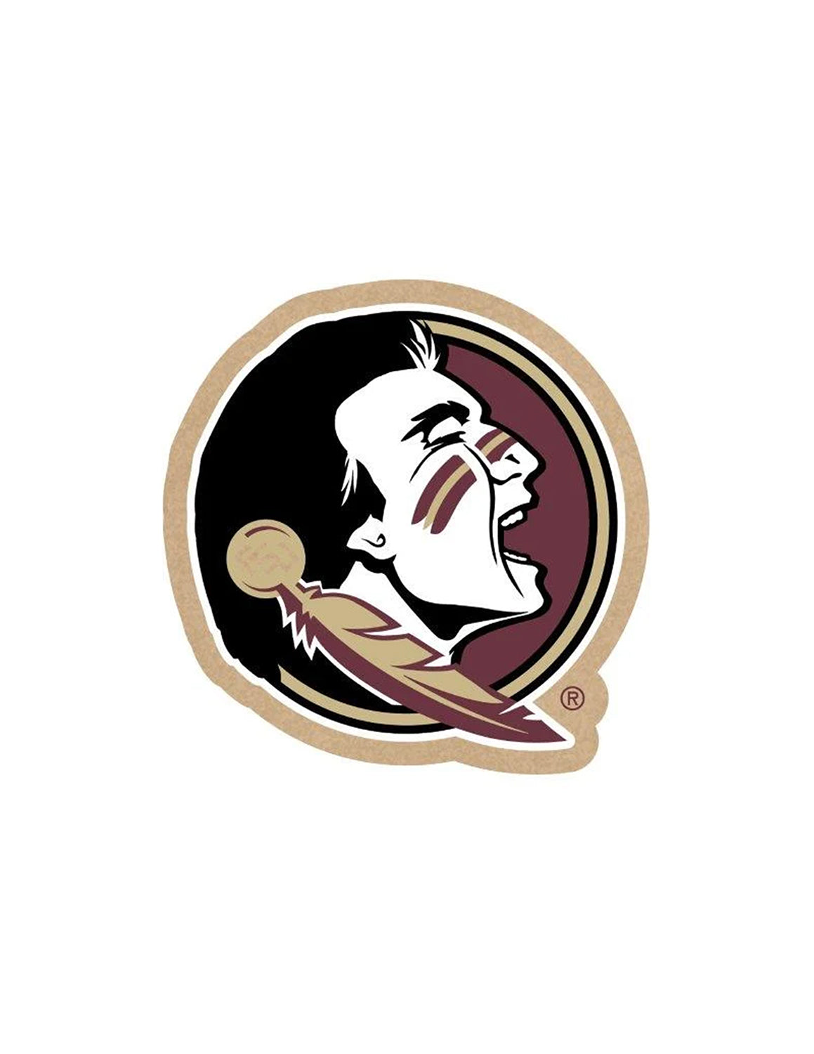 FSU Logo Wood Magnet