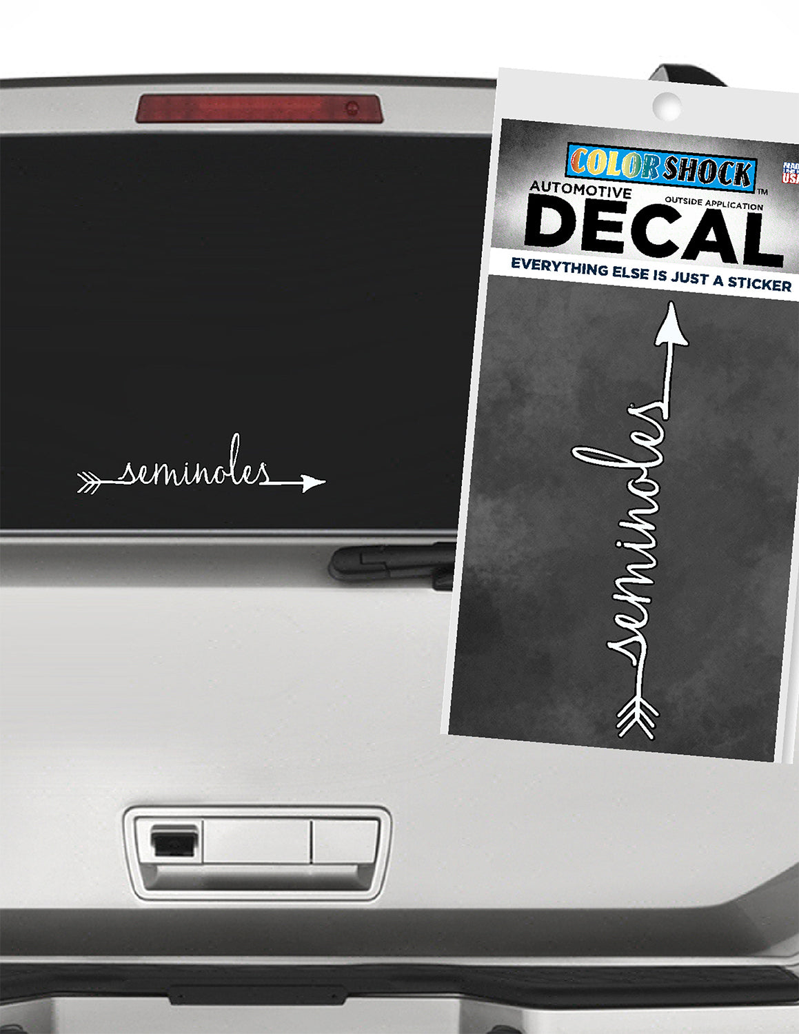FSU Seminoles Arrow Car Decal