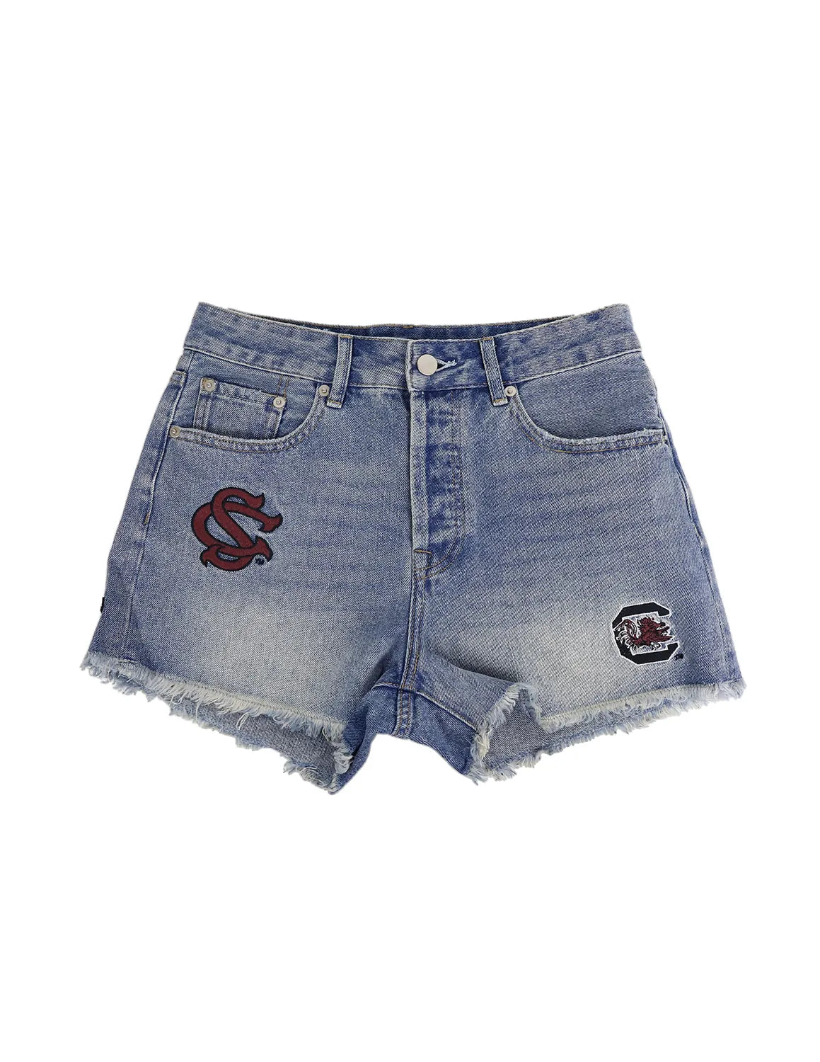 USC Patched Denim Shorts