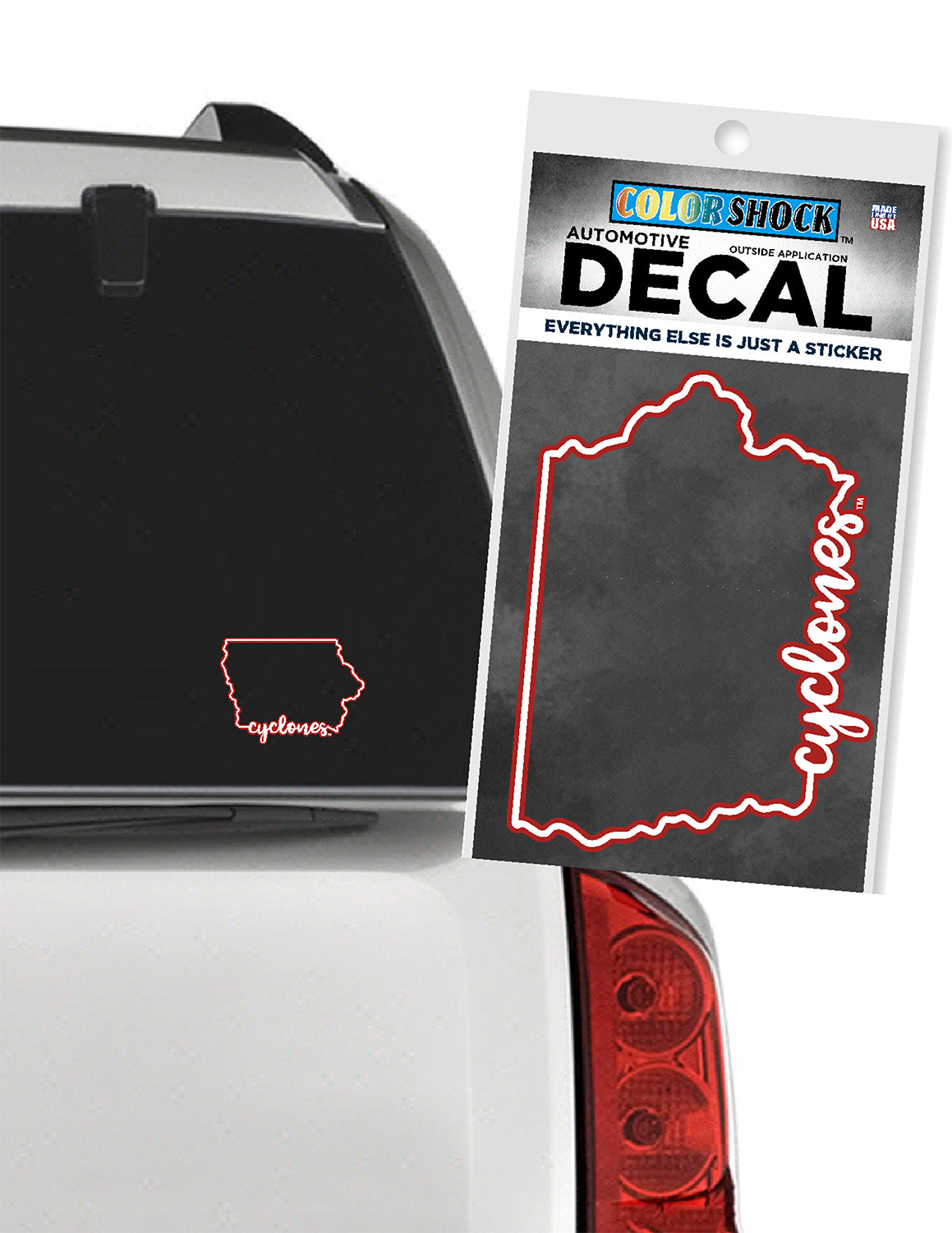 ISU Cyclones State Script Car Decal