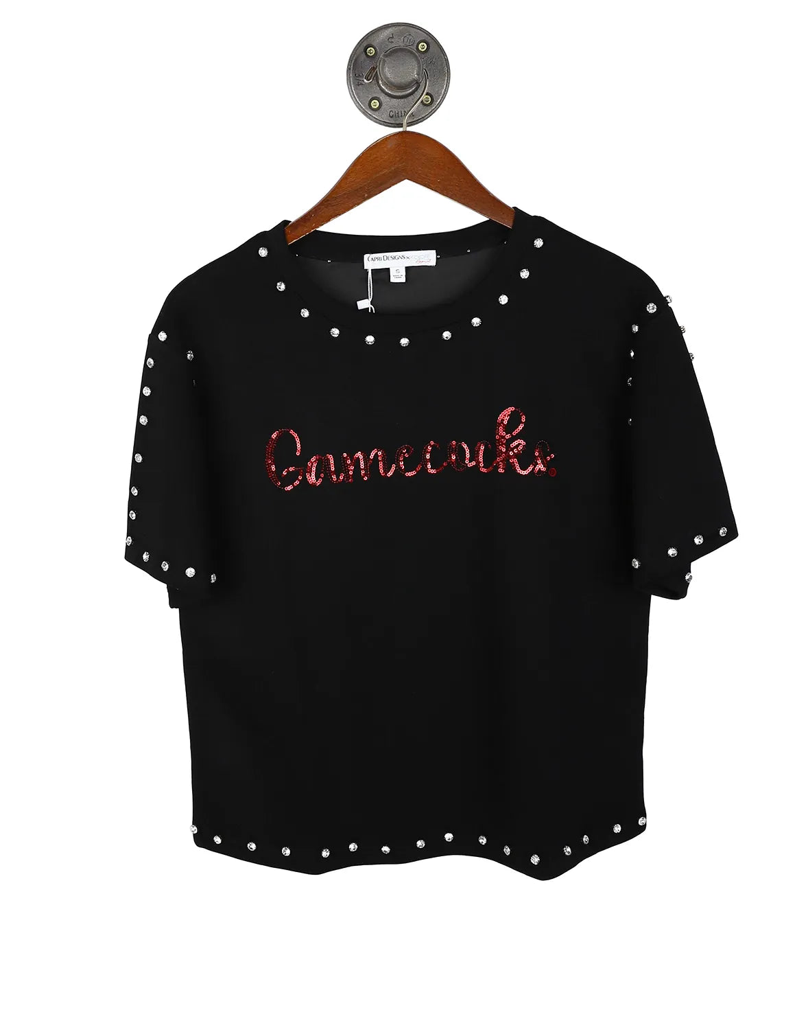 USC Sequin Script Jeweled Tee