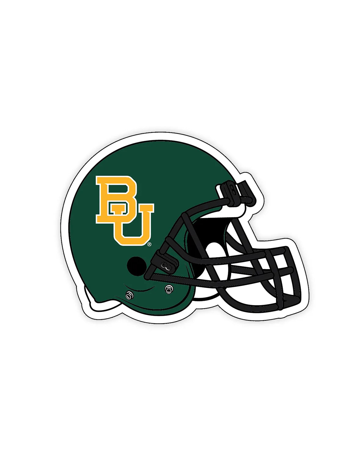 BU Helmet Car Magnet