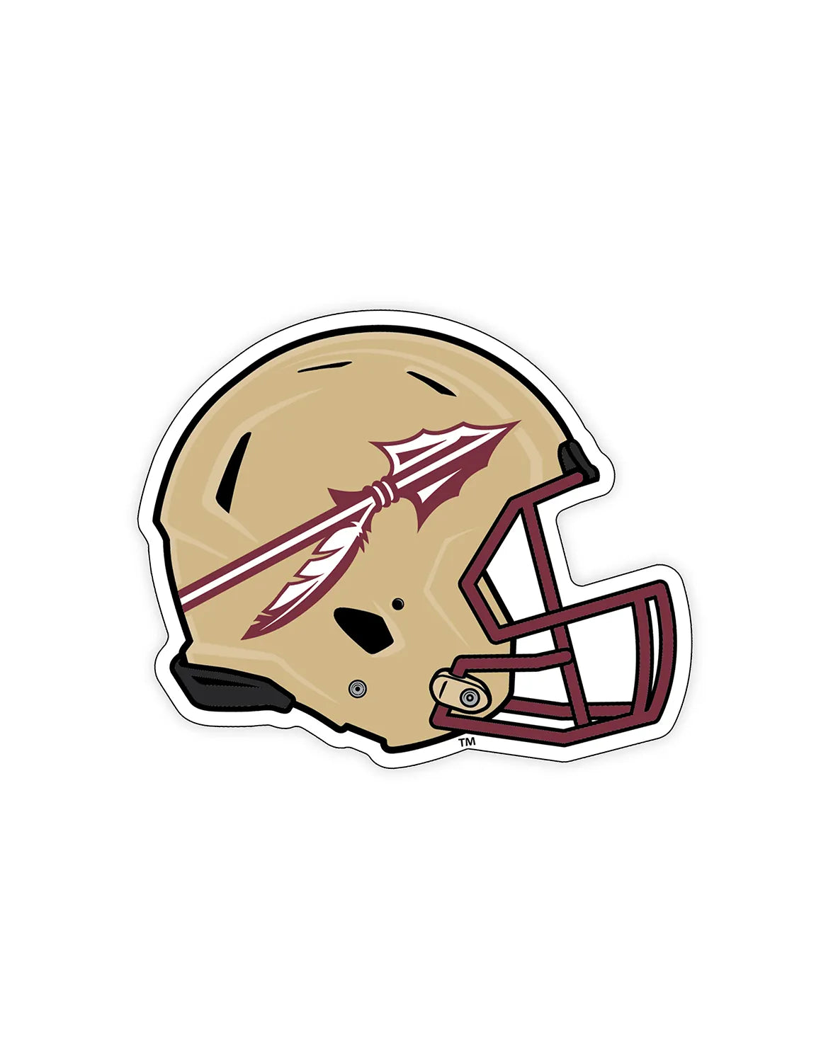 FSU Helmet Car Magnet