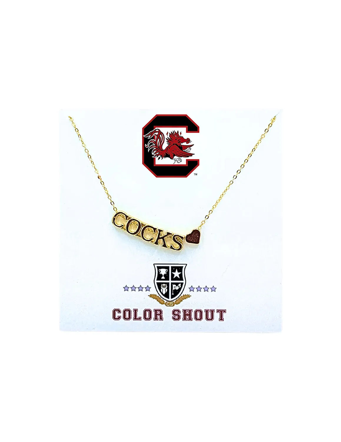 USC College Heart Necklace