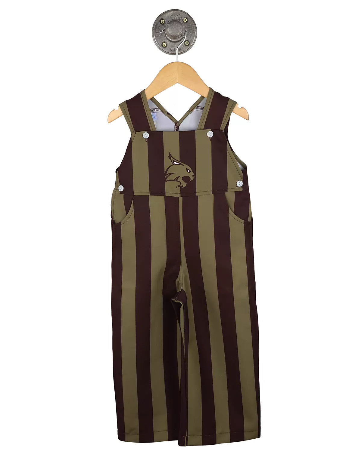 TXST Stripe Overalls