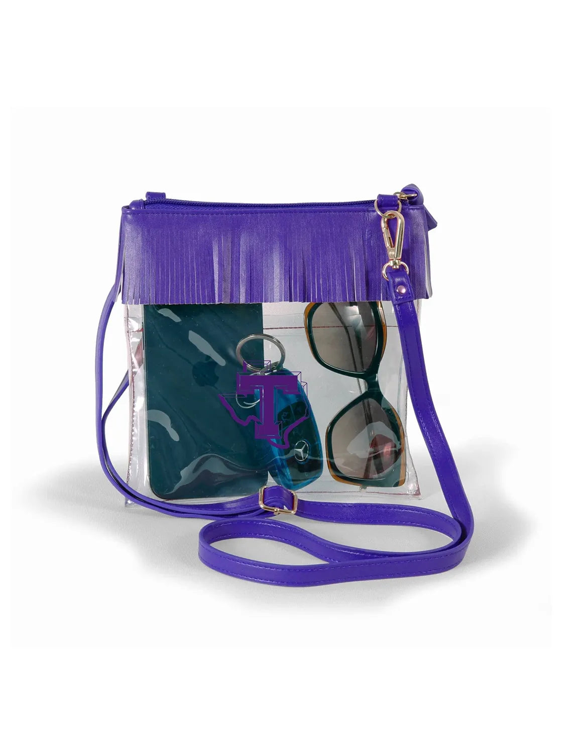 TSU Fringe Clear Purse