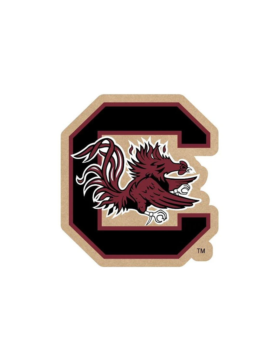 USC Logo Wood Magnet