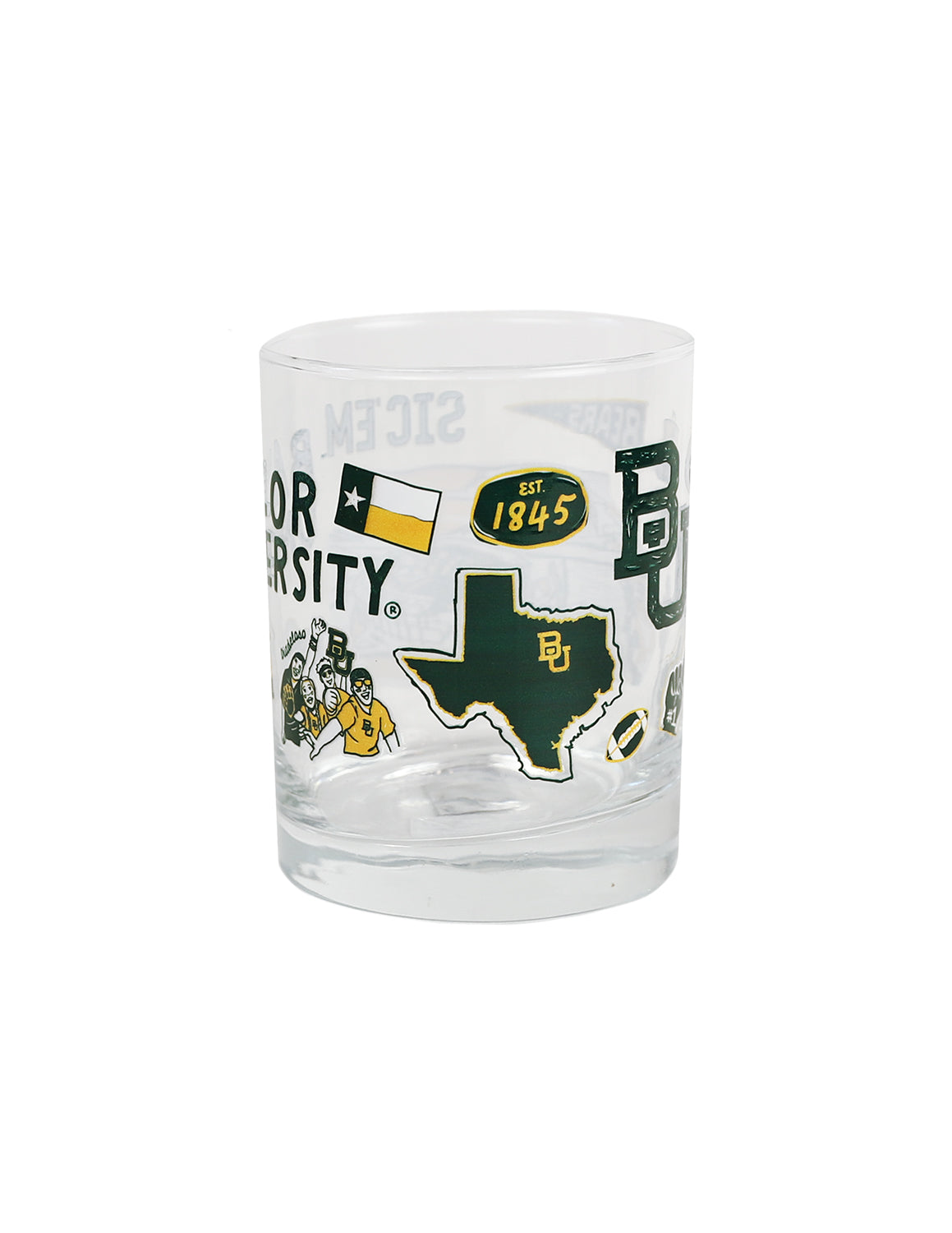 BU Impressions 14oz. Rocks Glass