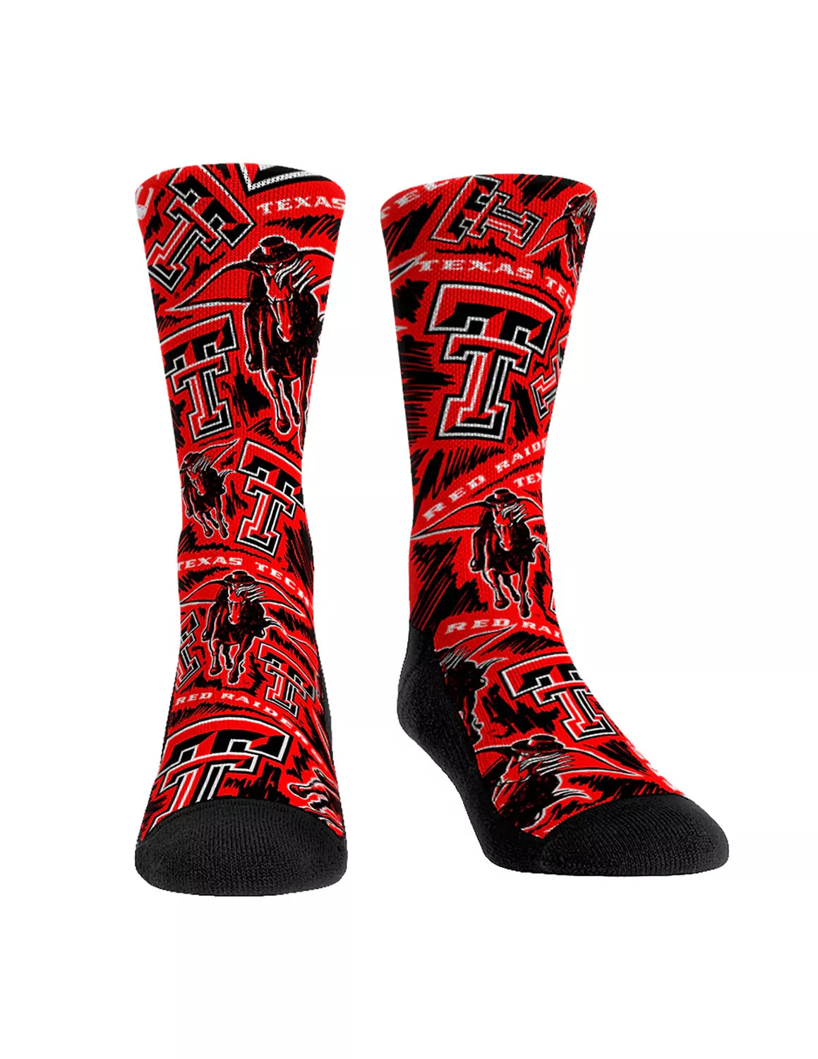 TTU Logo Sketch Socks