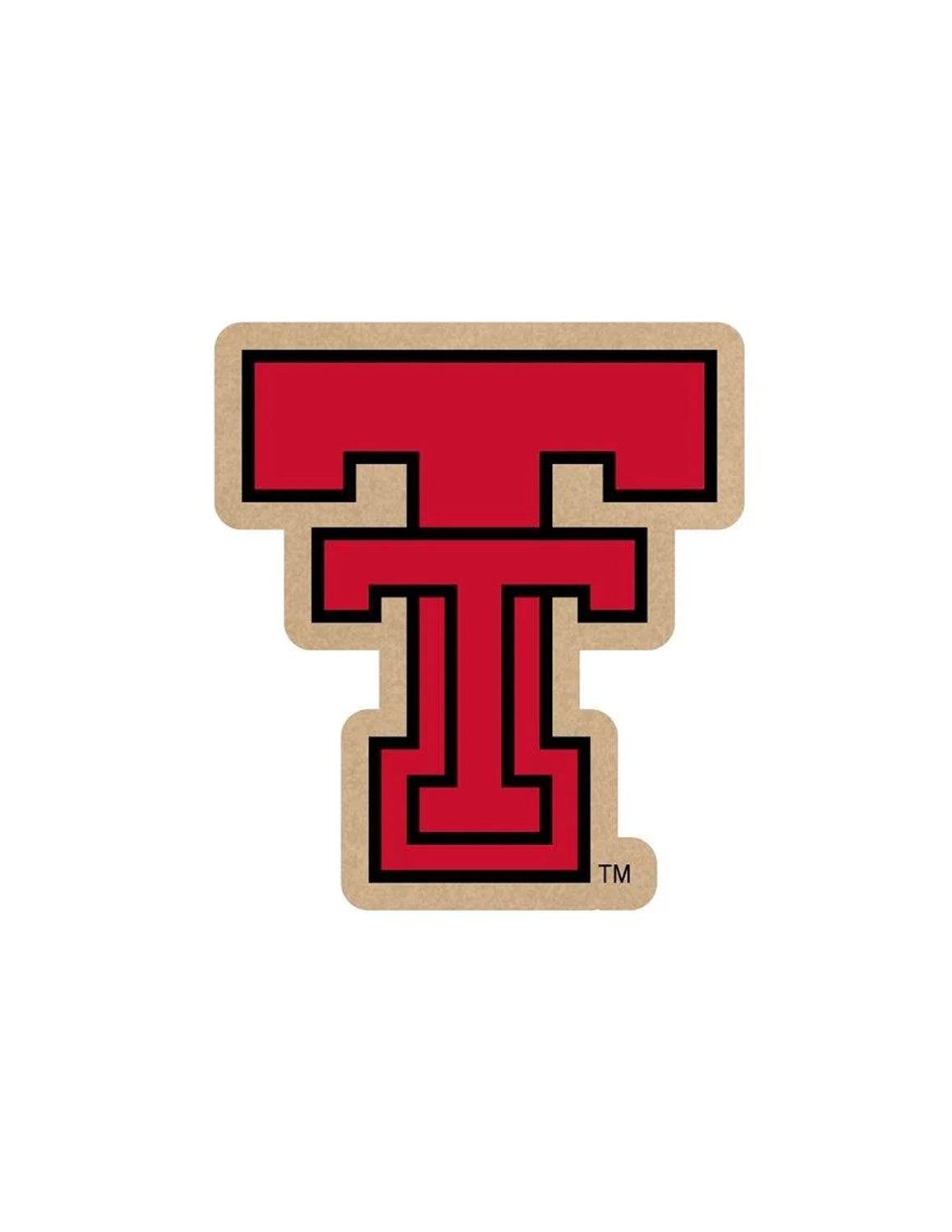 TTU Logo Wood Magnet