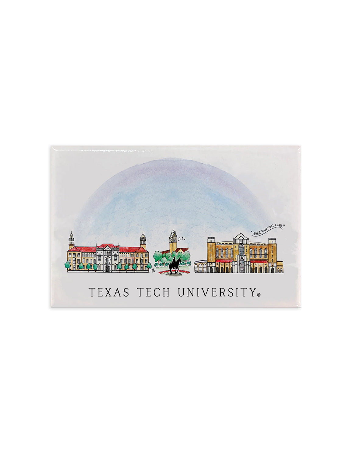 TTU Skyline Magnet