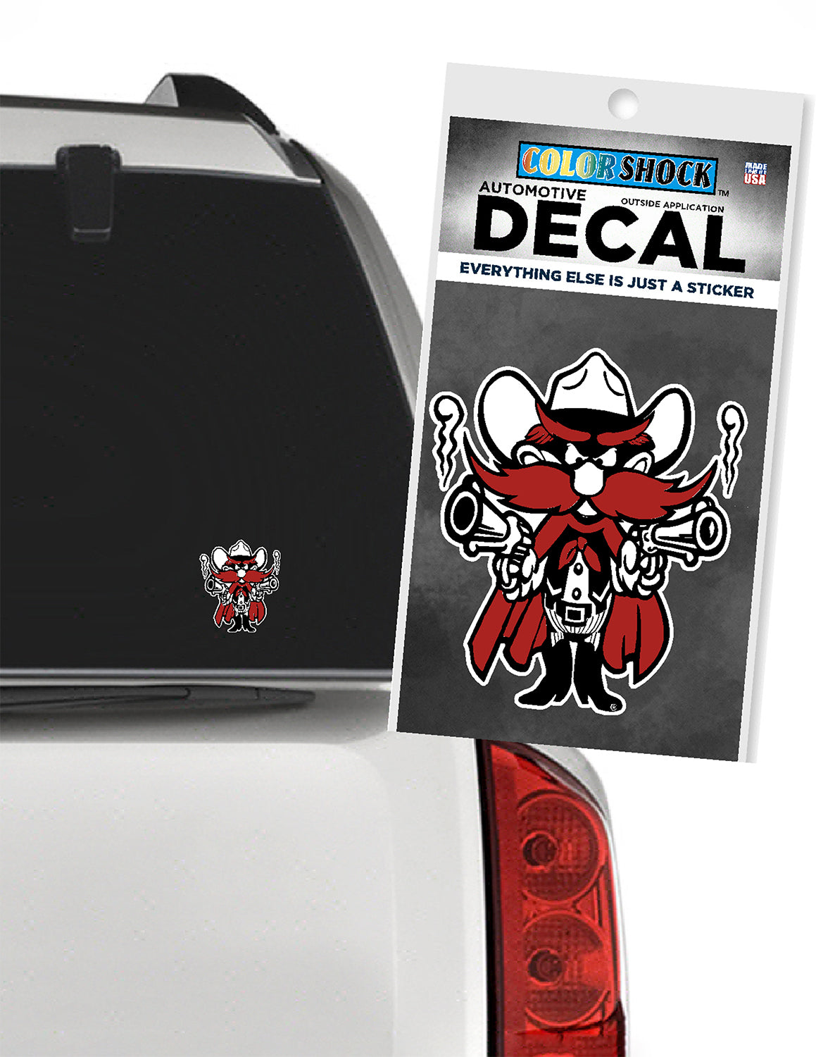 TTU Raider Red Mascot Decal