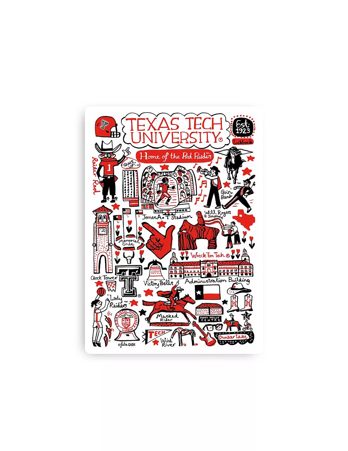 TTU Sticker
