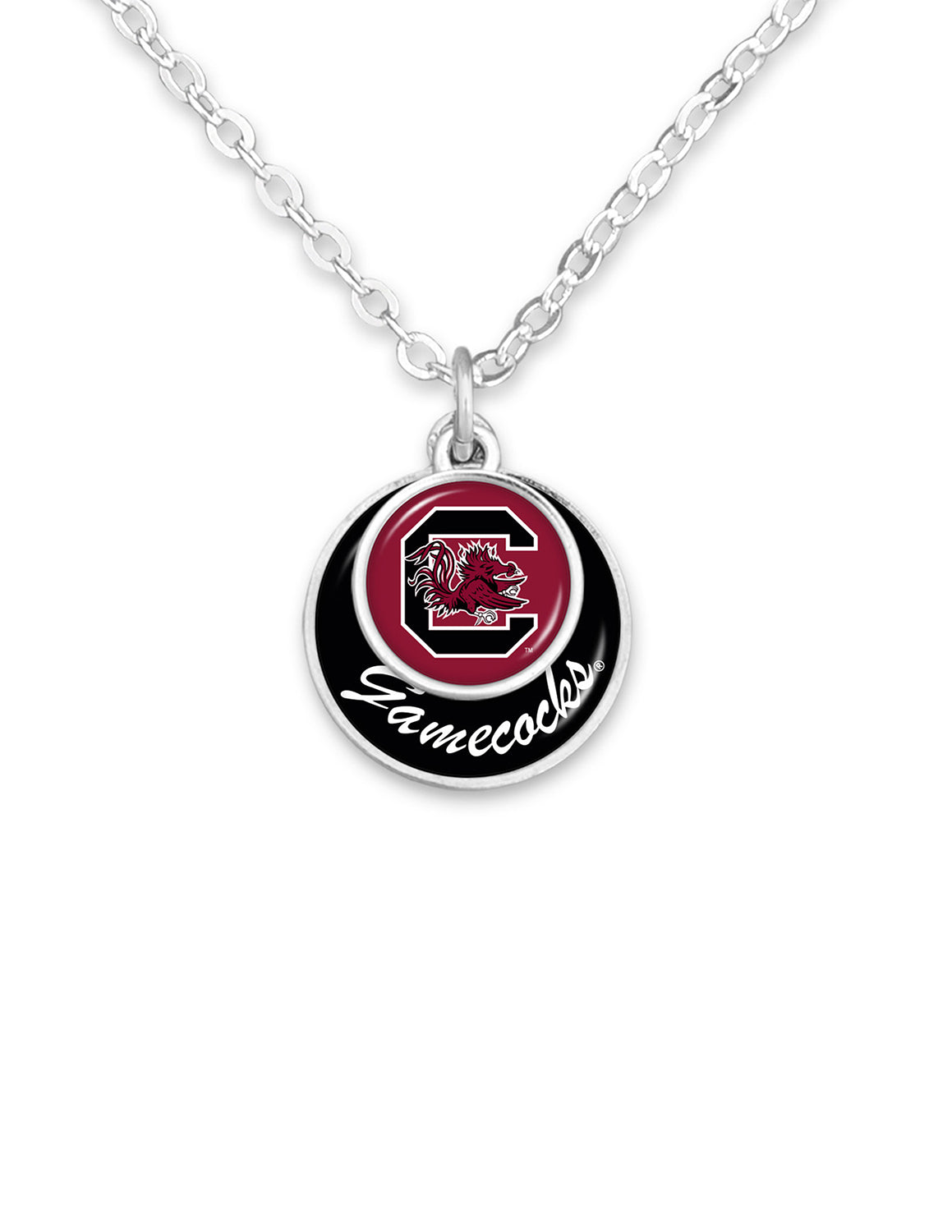 USC Stacked Disk Necklace