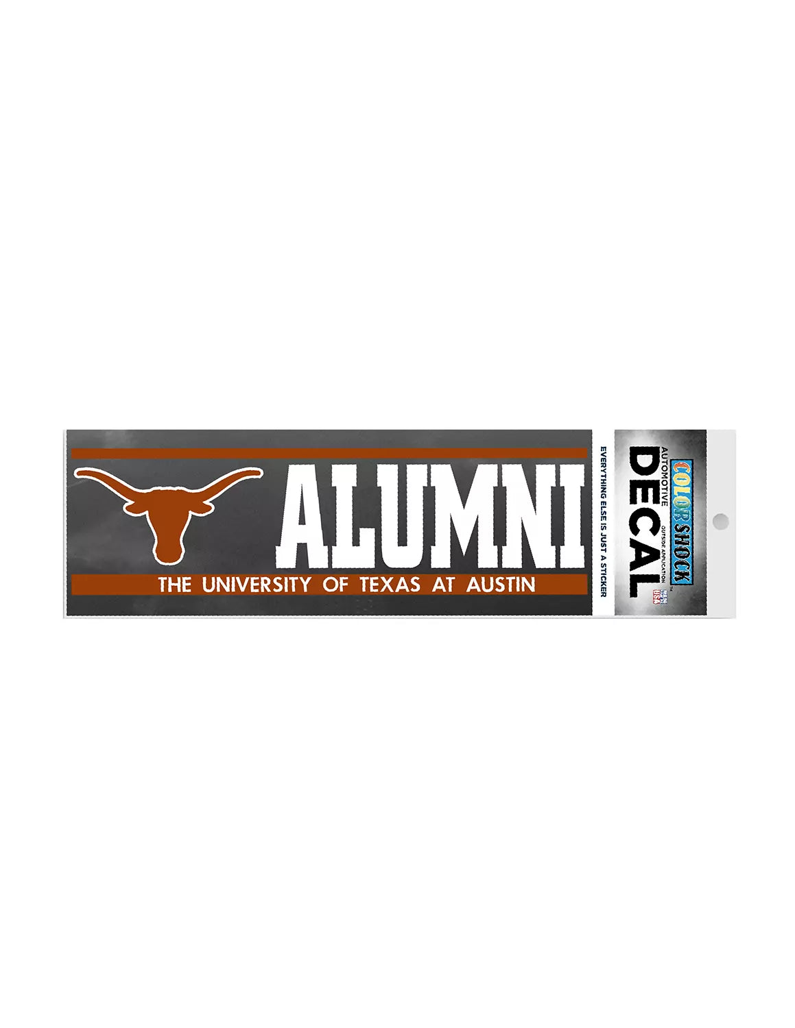 UT Logo Next To Alumni Decal