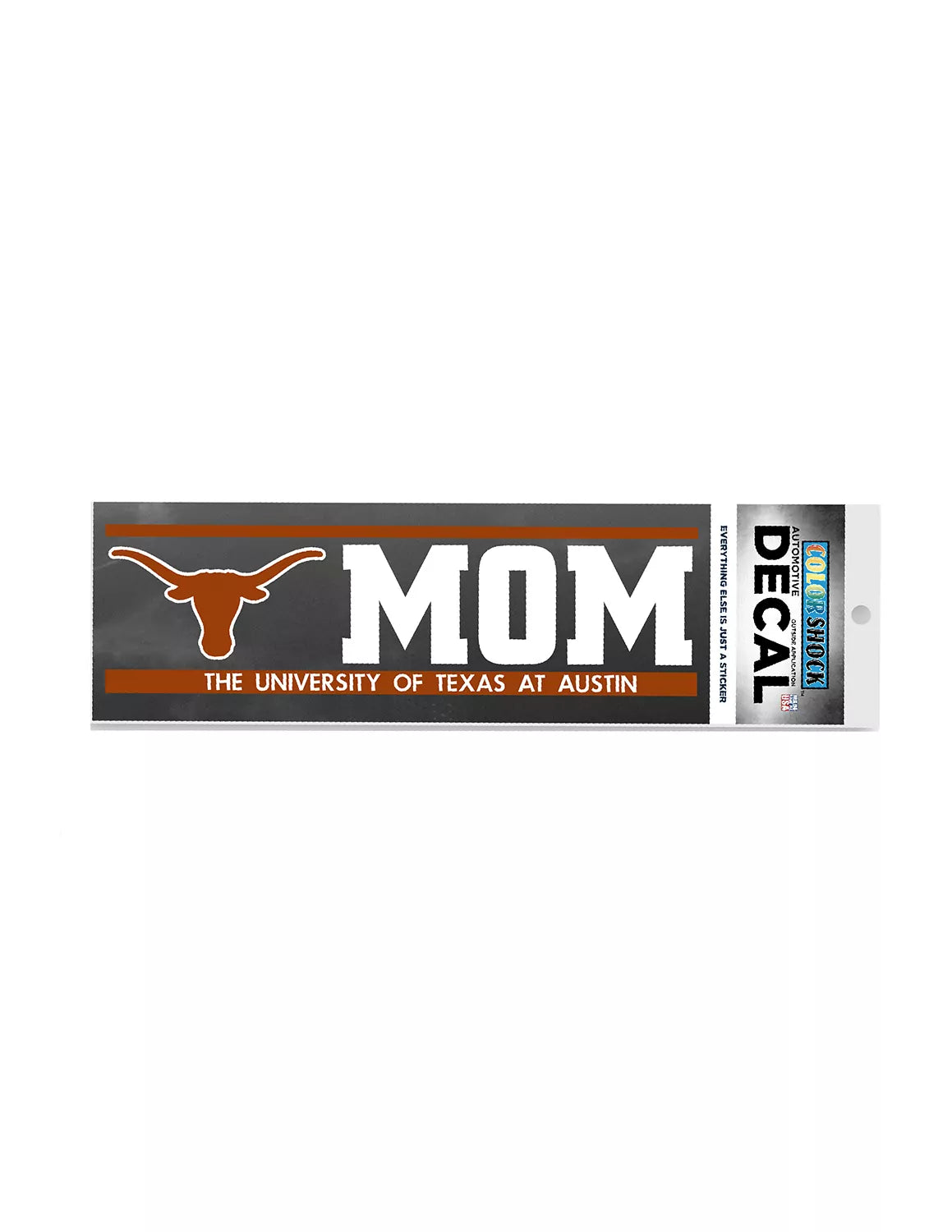 UT Logo Next To Mom Decal