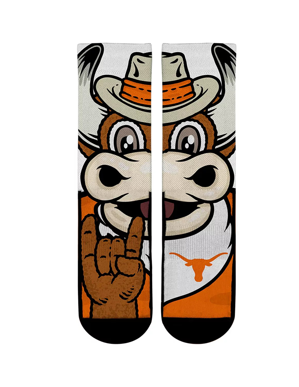 UT Split Face Mascot Socks
