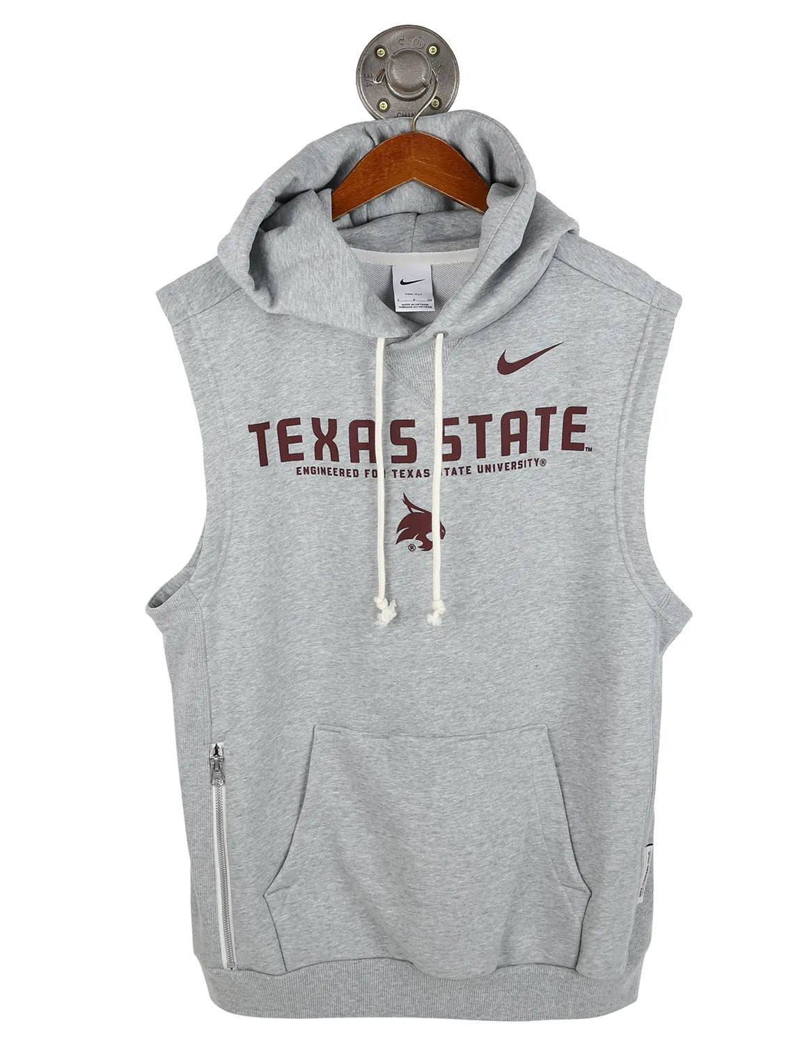 TXST Nike Sideline Sleeveless Pullover Hoodie