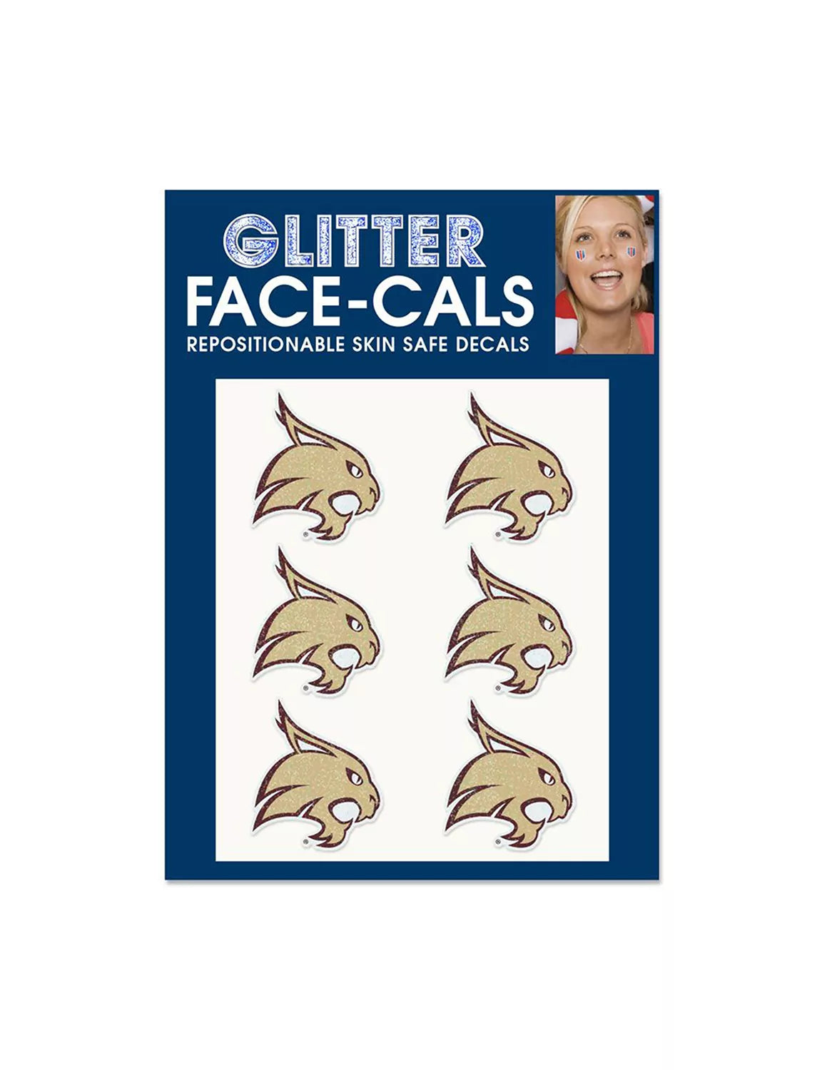 TXST Supercat Glitter Face-Cals