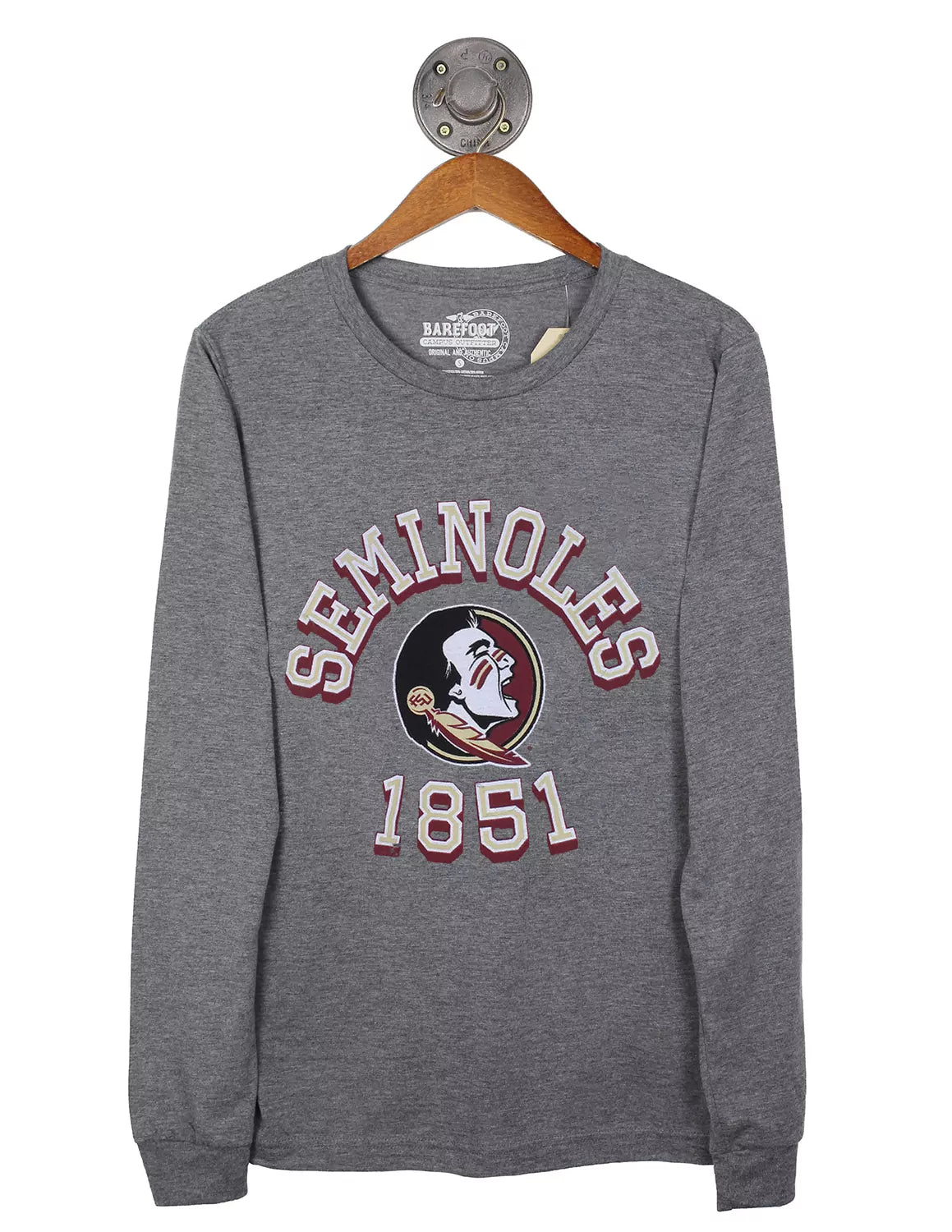 FSU Vin Minute Grey Long Sleeve