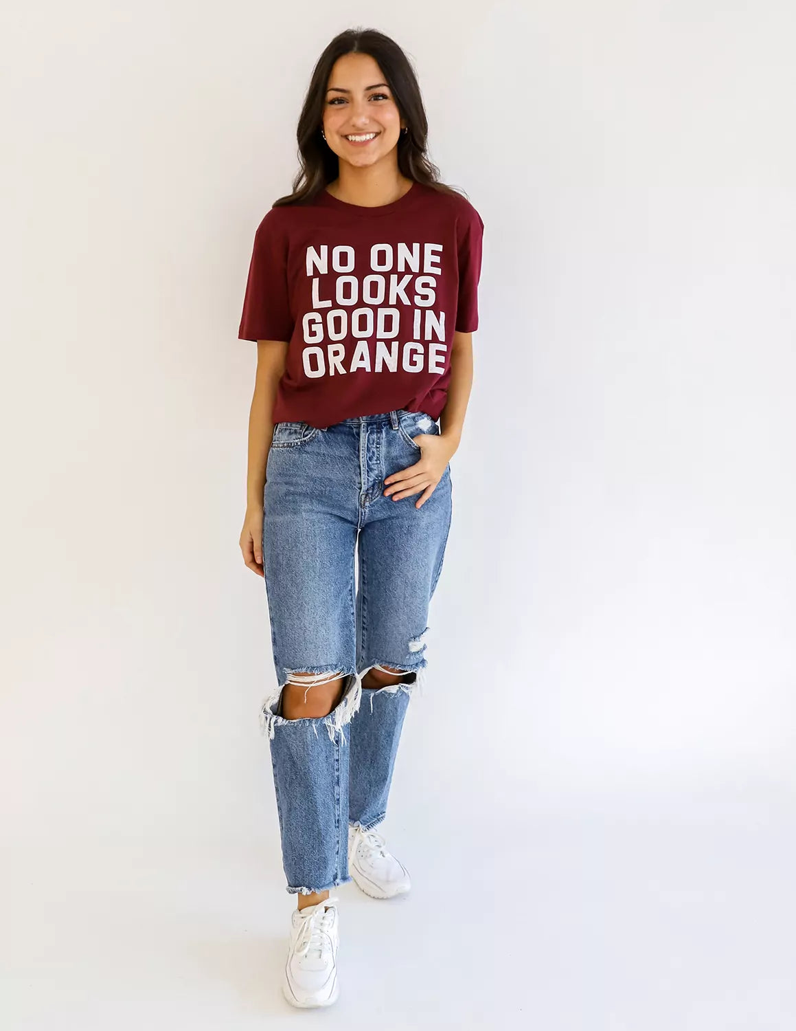 No One Looks Good In Orange Short Sleeve