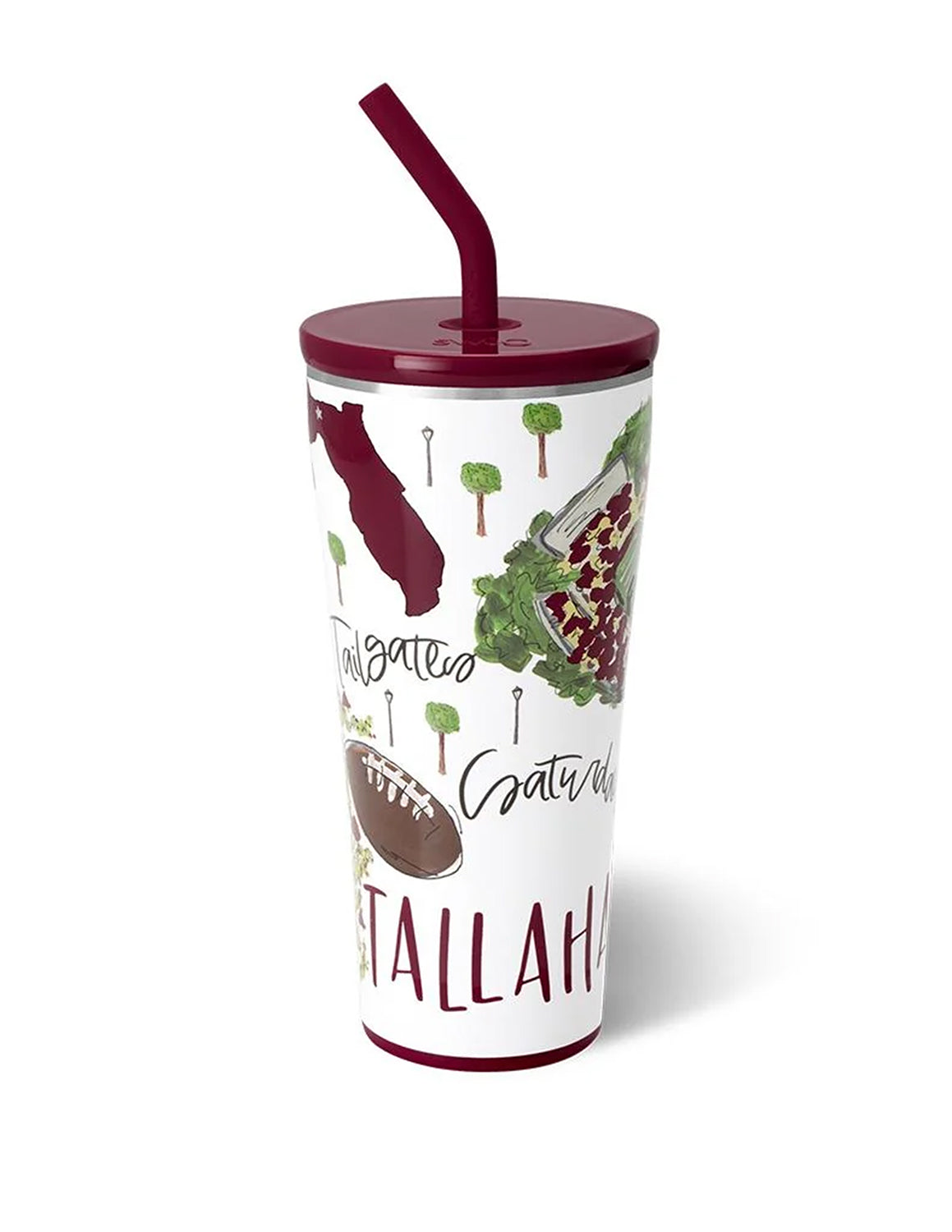 Saturdays In Tallahassee Straw Tumbler 32oz.