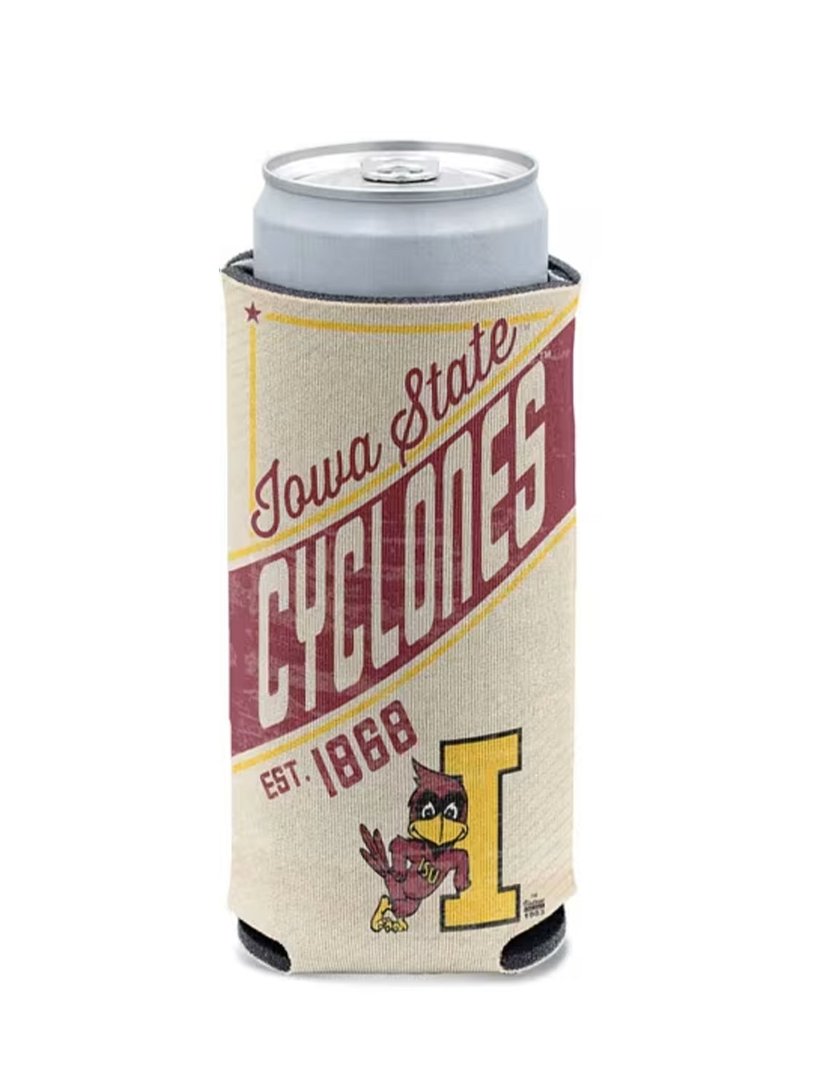 ISU Vintage Tall Can Cooler