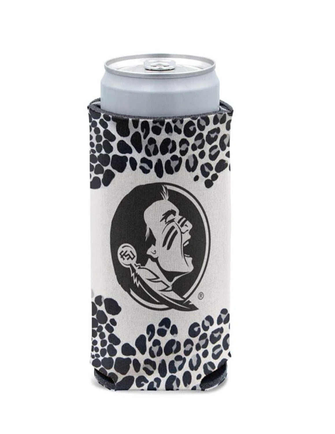 FSU Leopard Slim Can Cooler
